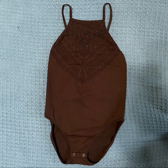 Free People Intimately Black High Neck Bodysuit - Picture 2 of 6